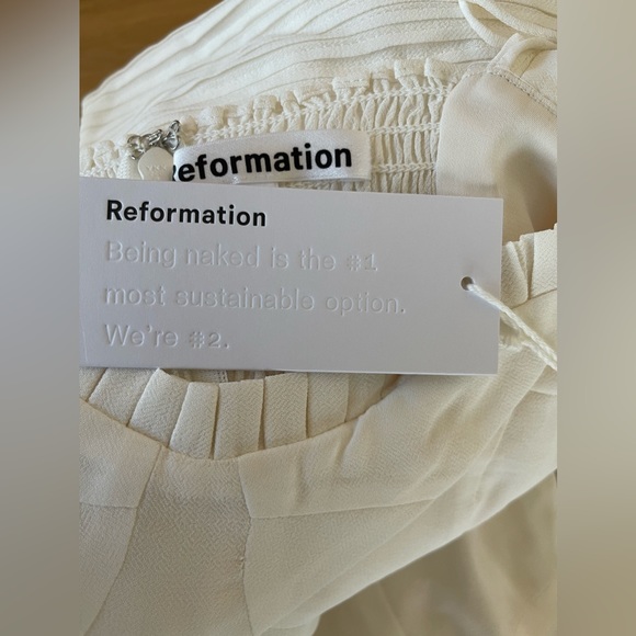 NWT Reformation Ronan Ivory midi dress - Picture 11 of 11